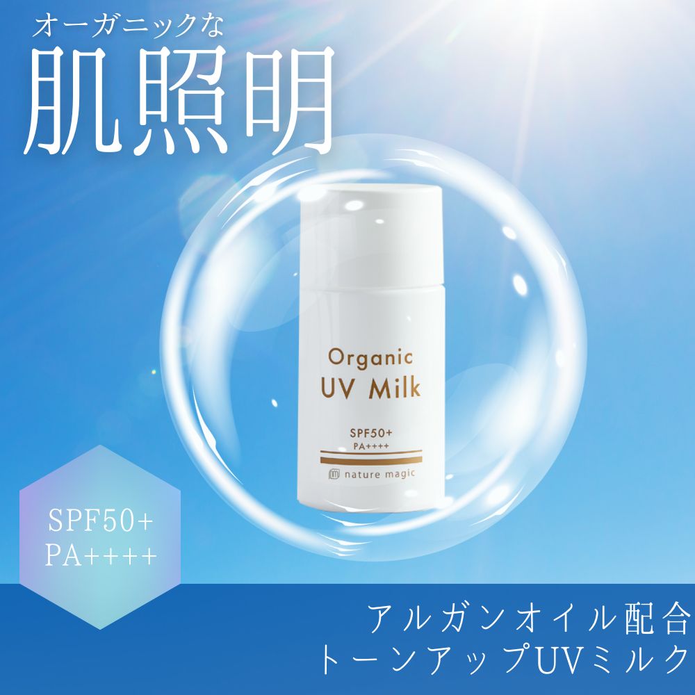 【送料無料】アルガンオイル配合ヘチマローション(化粧水)とUVミルクの潤い&バリアの元気肌セット ネイチャーマジック
