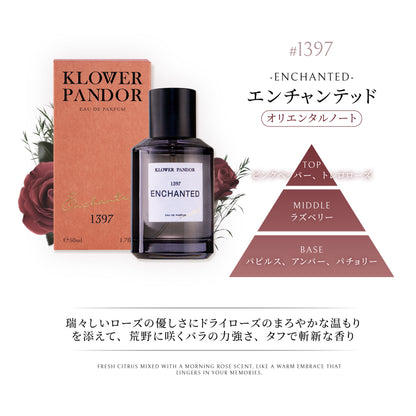 日本本格上陸！台湾発フレグランスブランドKLOWER PANDOR クロワーパンド【オードパルファム】ファーストタイムシリーズ　50ml