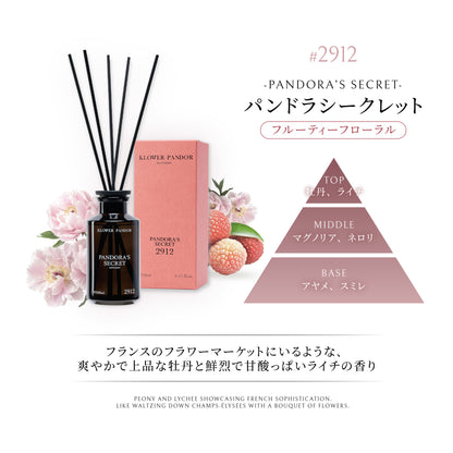 日本本格上陸！台湾発フレグランスブランドKLOWER PANDOR クロワーパンド【ディフーザー】リードディフューザー ルームフレグランス 250ml
