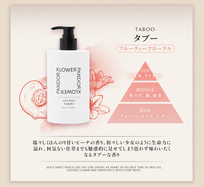 台湾発フレグランスブランドKLOWER PANDOR クロワーパンド ボディウォッシュ 480ml