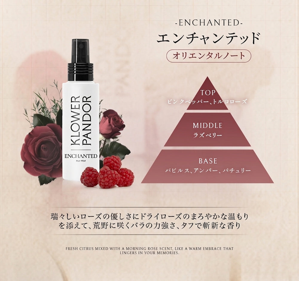 台湾発フレグランスブランドKLOWER PANDOR クロワーパンド ヘアミスト 100ml